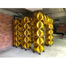 Golden Entrance Four Pointer Star Tunnel Arch